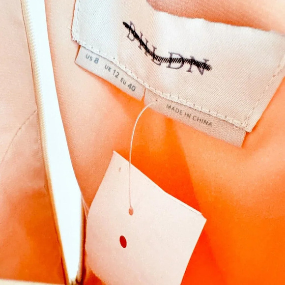 Anthropologie BHLDN Aurelie Light  Blush Pink Silk Gown 8 - Picture 7 of 10